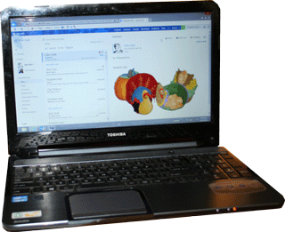 Office 365 on a laptop